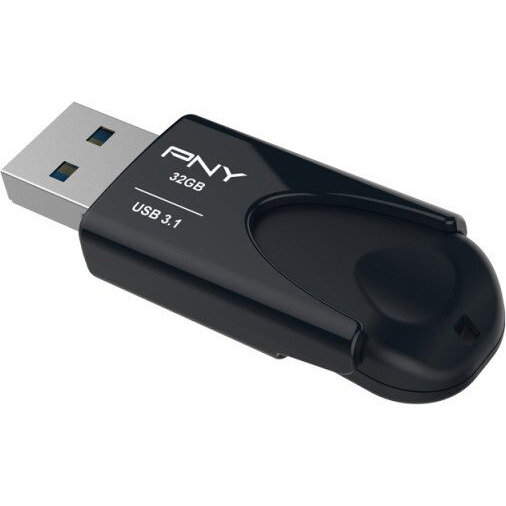 Original PNY Attache4 32GB USB 3.1 Flash Drive (FD32GATT431KK-EF)
