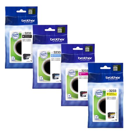 Original Brother LC3233 CMYK Multipack Ink Cartridges (LC3233BK/ LC3233C/ LC3233M/ LC3233Y)