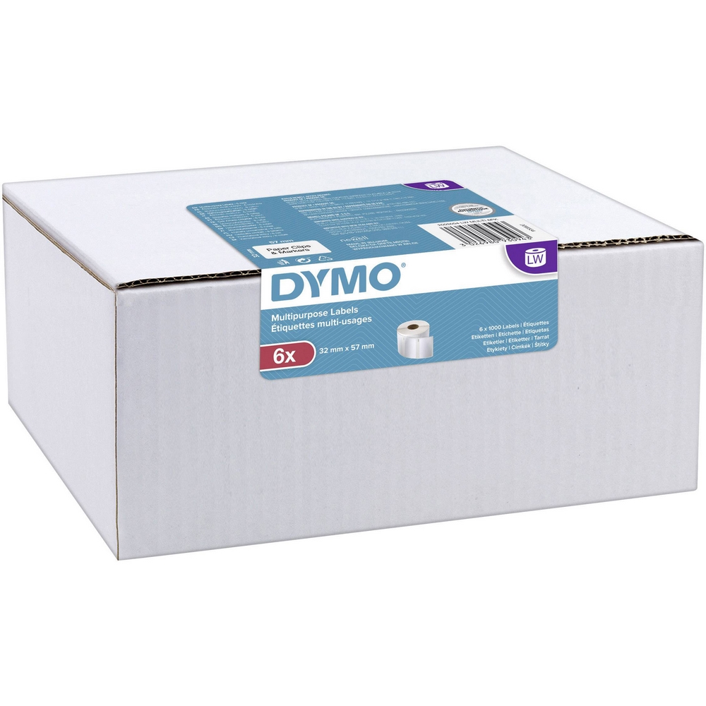 Original Dymo 11354 32 x 57mm Multipurpose Address Labels 6 Pack (2093094)