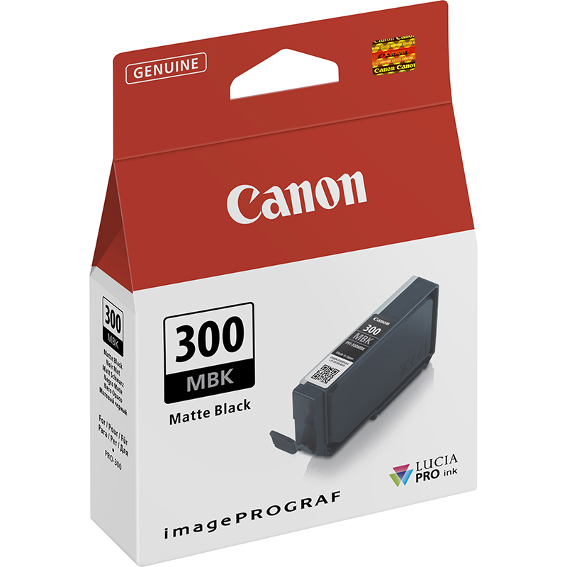Original Canon PFI-300MBK Matte Black Ink Cartridge (4192C001)