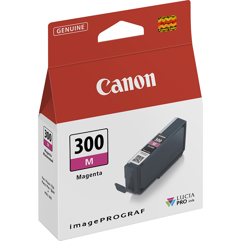 Original Canon PFI-300M Magenta Ink Cartridge (4195C001)