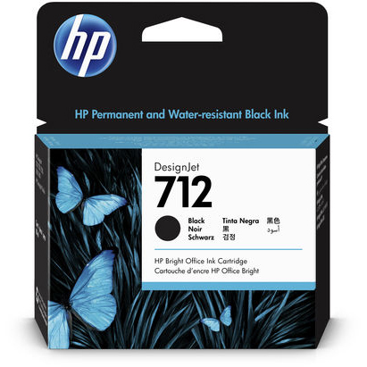 Original HP 712 Black High Capacity Ink Cartridge (3ED71A)