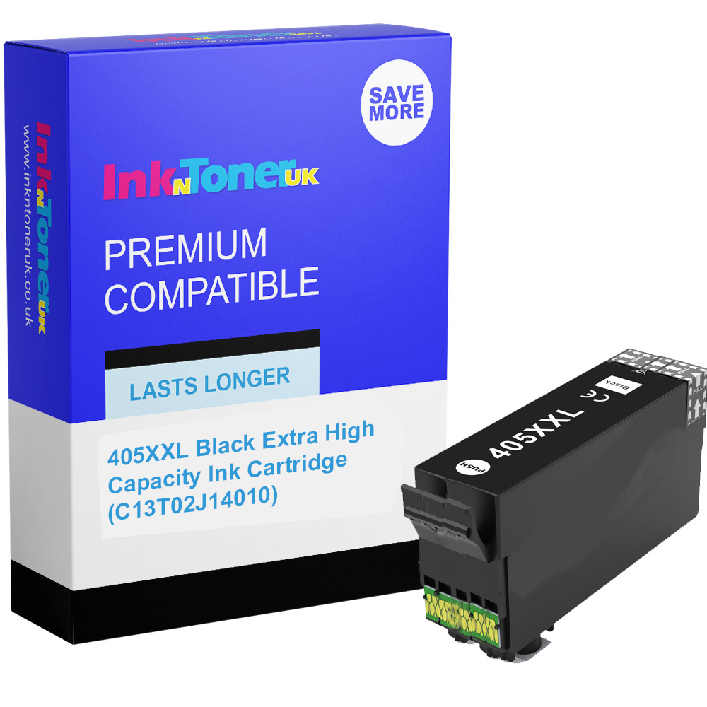 Premium Compatible Epson 405XXL Black Extra High Capacity Ink Cartridge (C13T02J14010) T02J1 Suitcase
