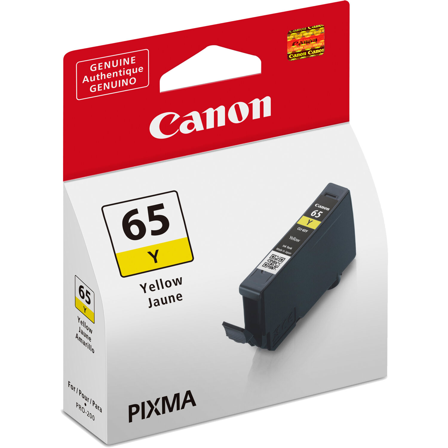 Original Canon CLI-65Y Yellow Ink Cartridge (4218C001)