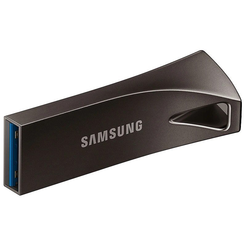 Original Samsung Bar Plus 128GB Titan Grey USB 3.1 Flash Drive (MUF-128BE4/APC)