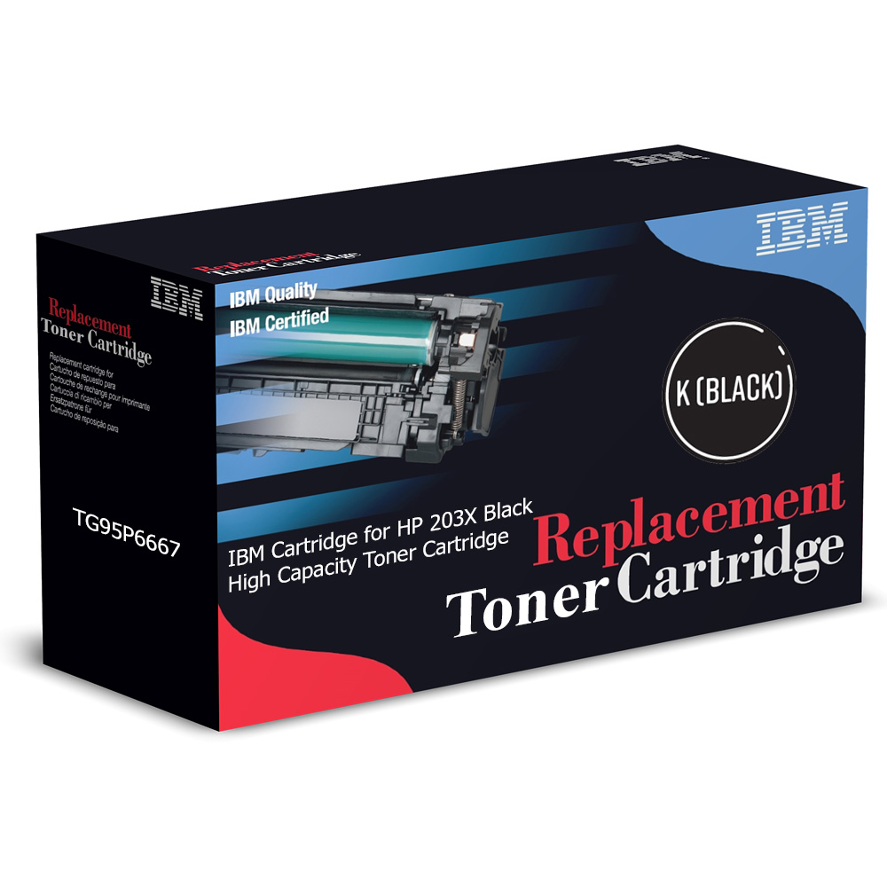 IBM Ultimate HP 203X Black High Capacity Toner Cartridge (CF540X) (IBM TG95P6667)