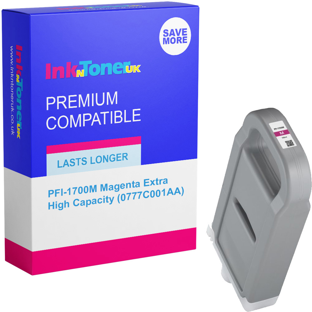 Premium Compatible Canon PFI-1700M Magenta Extra High Capacity Ink Cartridge (0777C001AA)