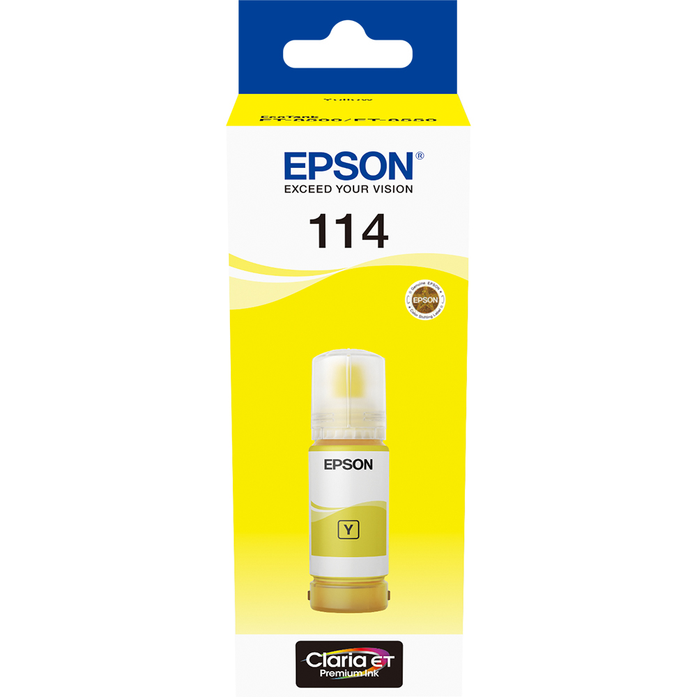 Original Epson 114 Yellow Ink Bottle (C13T07B440)