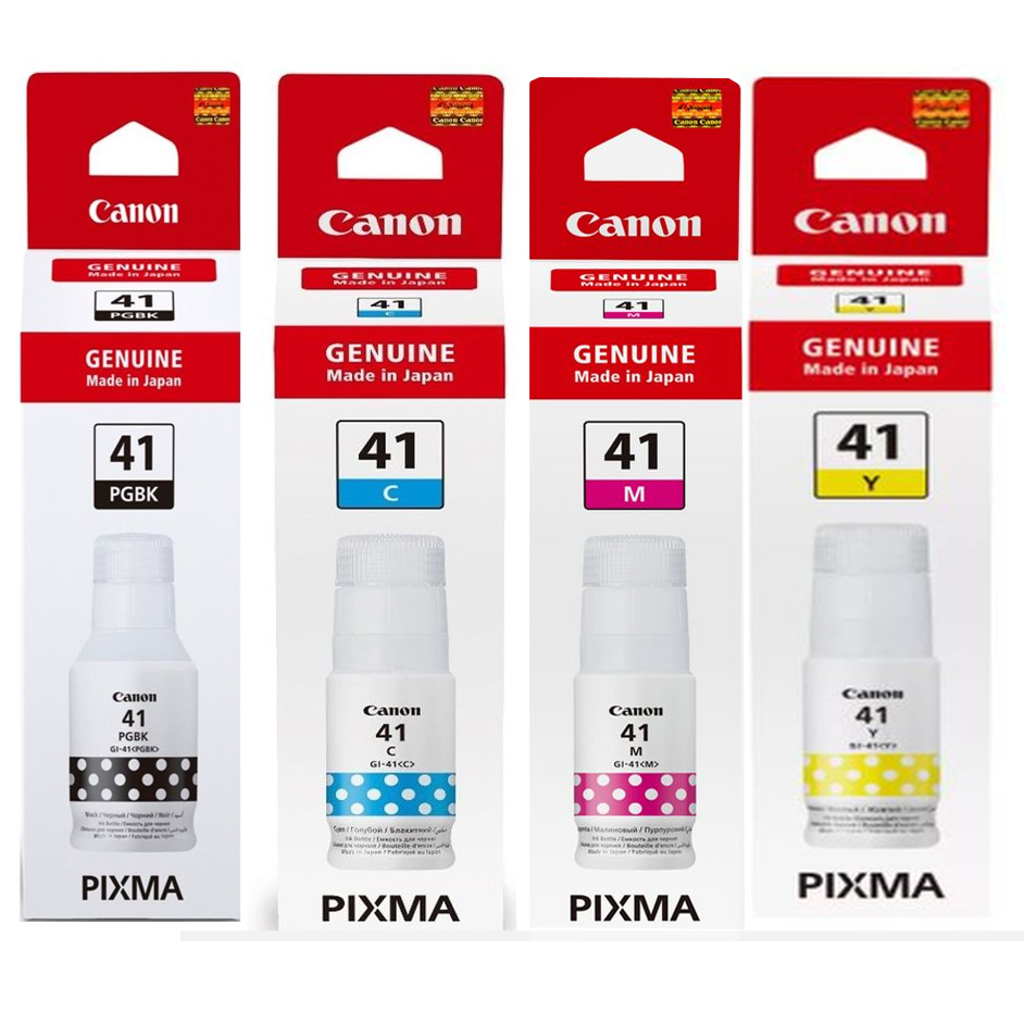 Original Canon GI-41 CMYK Multipack Ink Bottles (4528C001/ 4543C001/ 4544C001/ 4545C001)