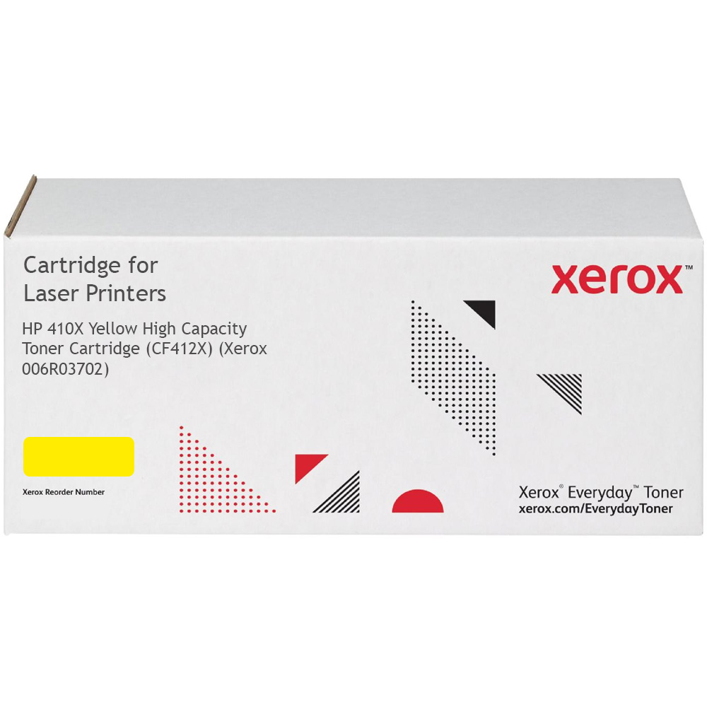 Xerox Ultimate HP 410X Yellow High Capacity Toner Cartridge (CF412X) (Xerox 006R03702)