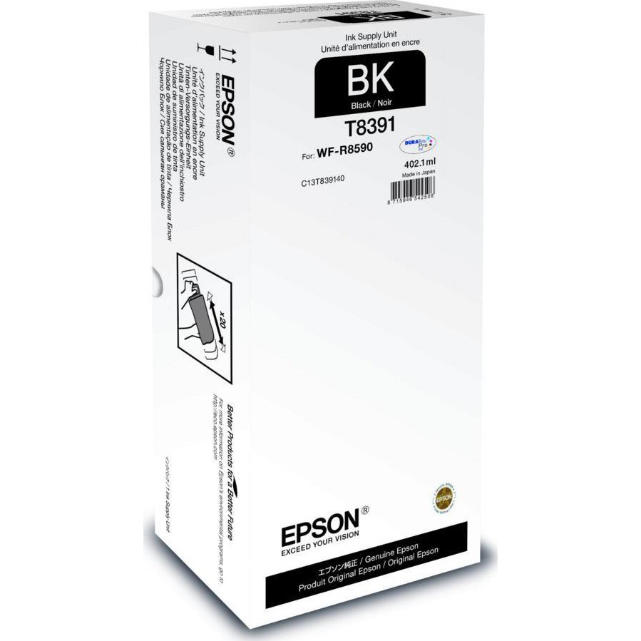 Original Epson T8391 Black High Capacity Ink Cartridge (C13T839140)