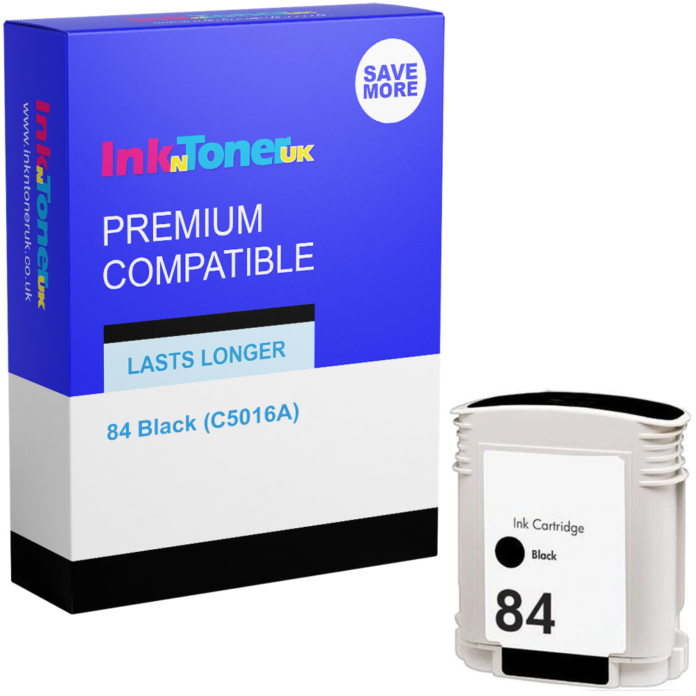 Premium Compatible HP 84 Black Ink Cartridge (C5016A)