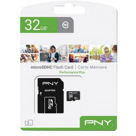Original PNY Performance Plus Class 10 32GB MicroSDHC Memory Card (P-SDU32G10PPL-GE)