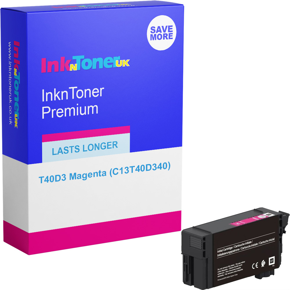 Premium Compatible Epson T40D3 Magenta Ink Cartridge (C13T40D340)