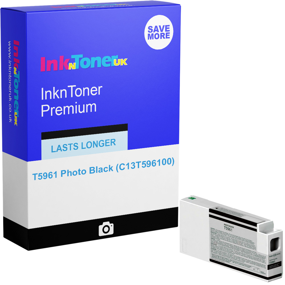 Premium Compatible Epson T5961 Photo Black Ink Cartridge (C13T596100)