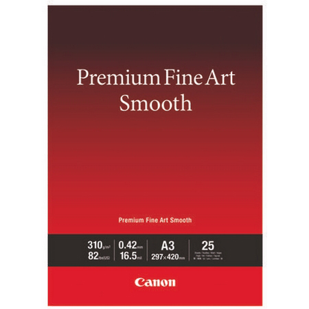 Original Canon FA-SM2 A3 Premium FineArt Smooth Photo Paper - 25 Sheets (1711C013)