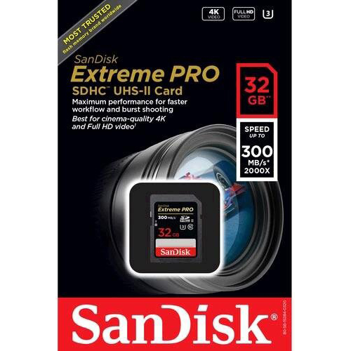 Original SanDisk Extreme PRO Class 10 32GB SDXC Memory Card (SDSDXDK-032G-GN4IN)