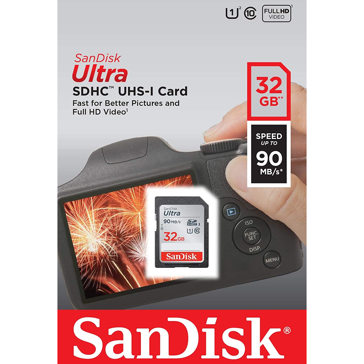Original Sandisk Ultra 32Gb Class 10 Uhs I Sdhc Memory Card (SDSDUN4-032G-GN6IN)