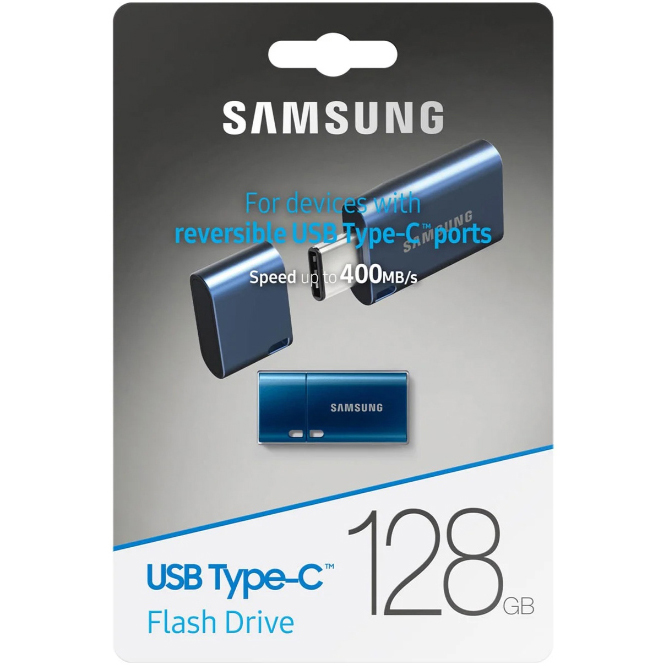 Original Samsung USB 3.1 128GB Blue Type-C USB Flash Drive (MUF-128DA/APC)