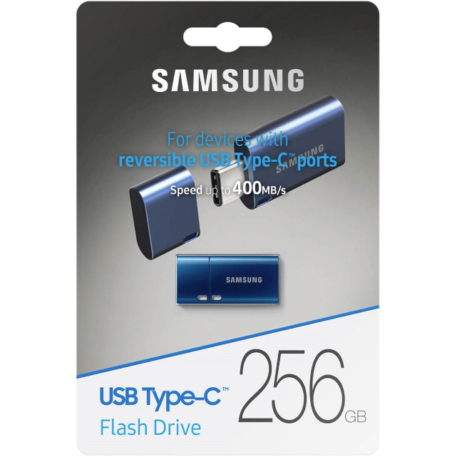 Original Samsung USB 3.1 256GB Blue Type-C USB Flash Drive (MUF-256DA/APC)