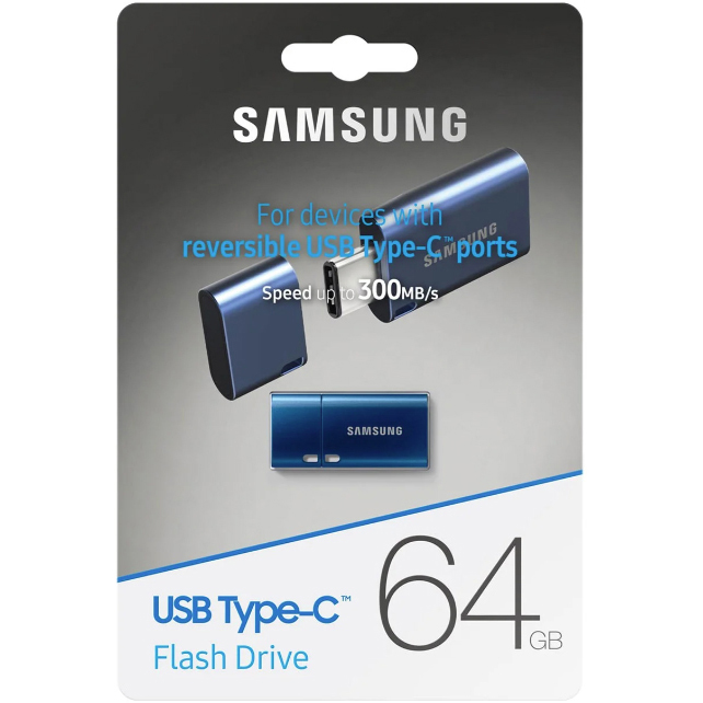 Original Samsung USB 3.1 64GB Blue Type-C USB Flash Drive (MUF-64DA/APC)
