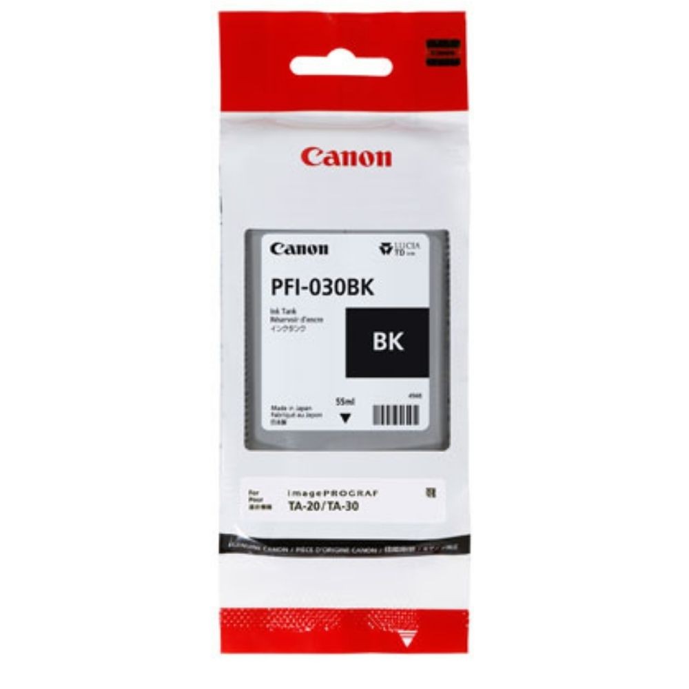 Original Canon PFI-030BK Black Ink Cartridge (3489C001)