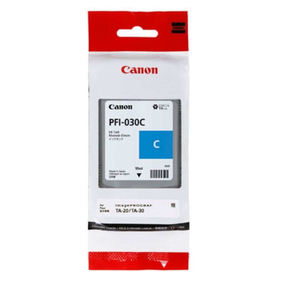Original Canon PFI-030C Cyan Ink Cartridge (3490C001)