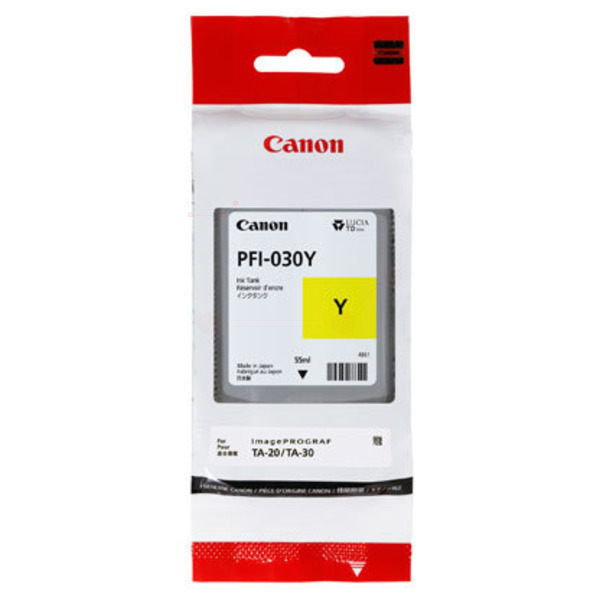 Original Canon PFI-030Y Yellow Ink Cartridge (3492C001)