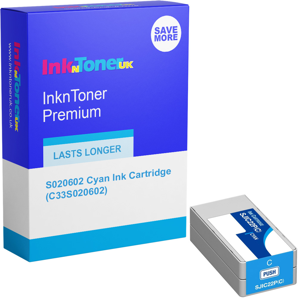 Premium Compatible Epson S020602 Cyan Ink Cartridge (C33S020602)