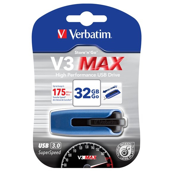Original Verbatim V3 Max Usb 3.0 32Gb Store N Go Drive (49806)