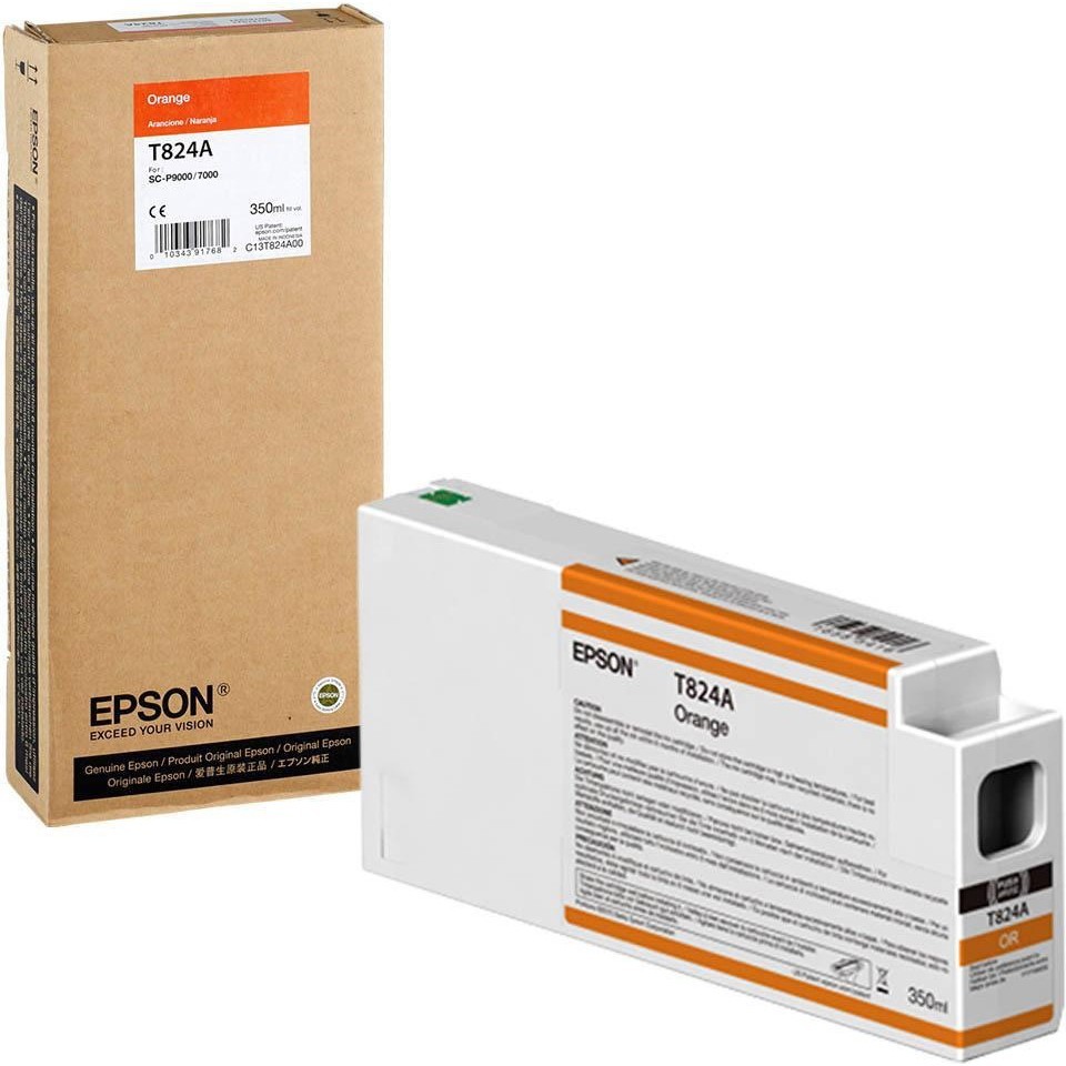 Original Epson T824A Orange Ink Cartridge 350Ml (C13T824A00 / C13T54XA00)