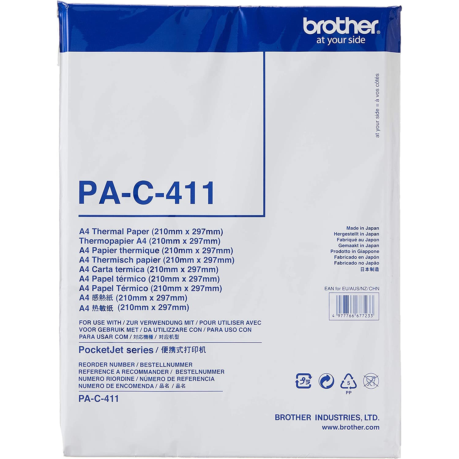 Original Brother PAC411 A4 Thermal Paper (PAC411)