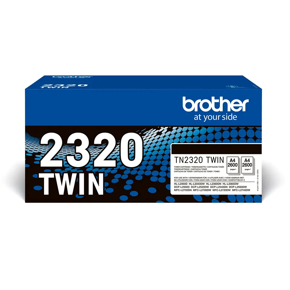 Original Brother TN-2320 Black Twin Pack High Capacity Toner Cartridges (TN2320TWIN)