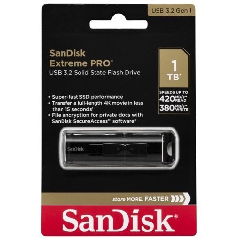 Original Sandisk Extreme Pro Usb 3.2 Solid State Flash Drive1Tb (SDCZ880-1T00-G46)