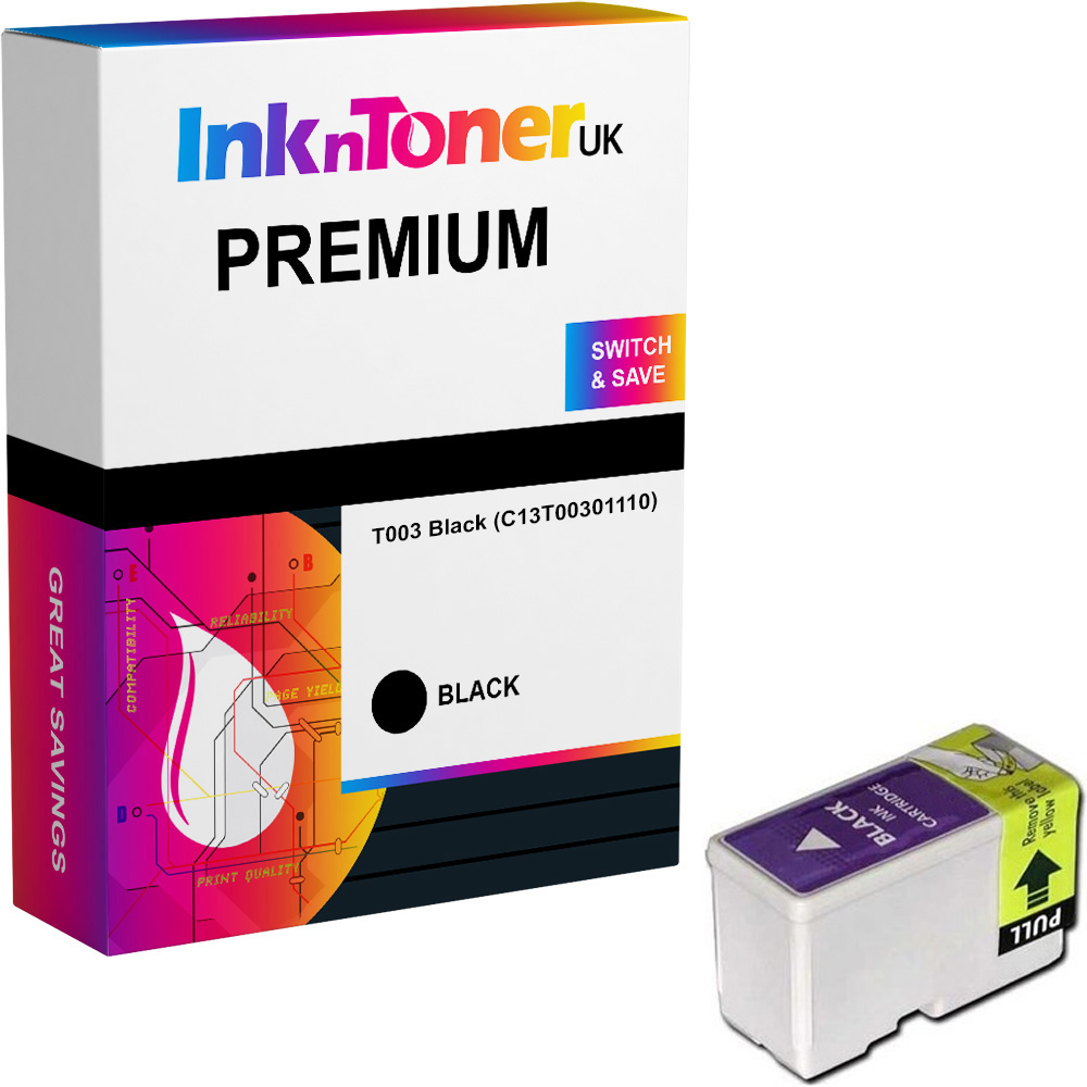 Premium Compatible Epson T003 Black Ink Cartridge (C13T00301110)