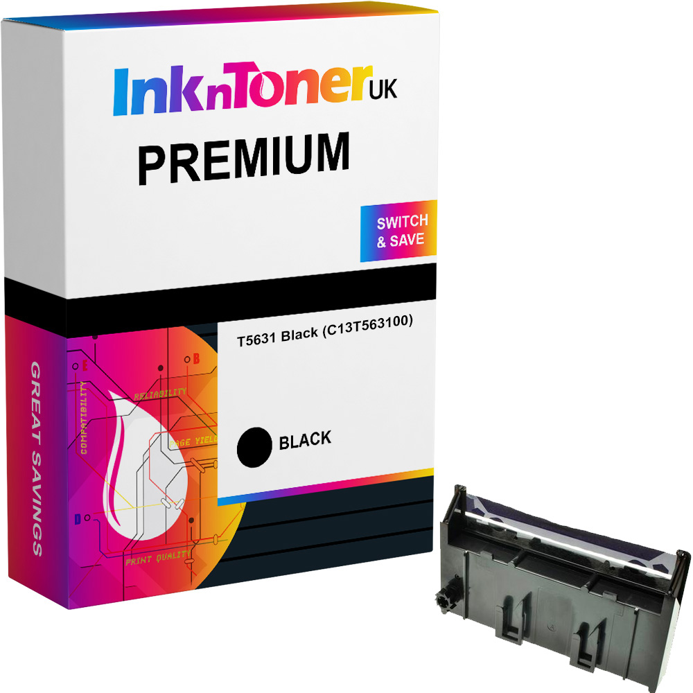 Premium Compatible Epson T5631 Black Ink Cartridge (C13T563100)
