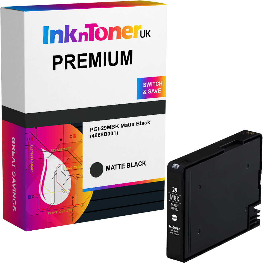 Premium Compatible Canon PGI-29MBK Matte Black Ink Cartridge (4868B001)