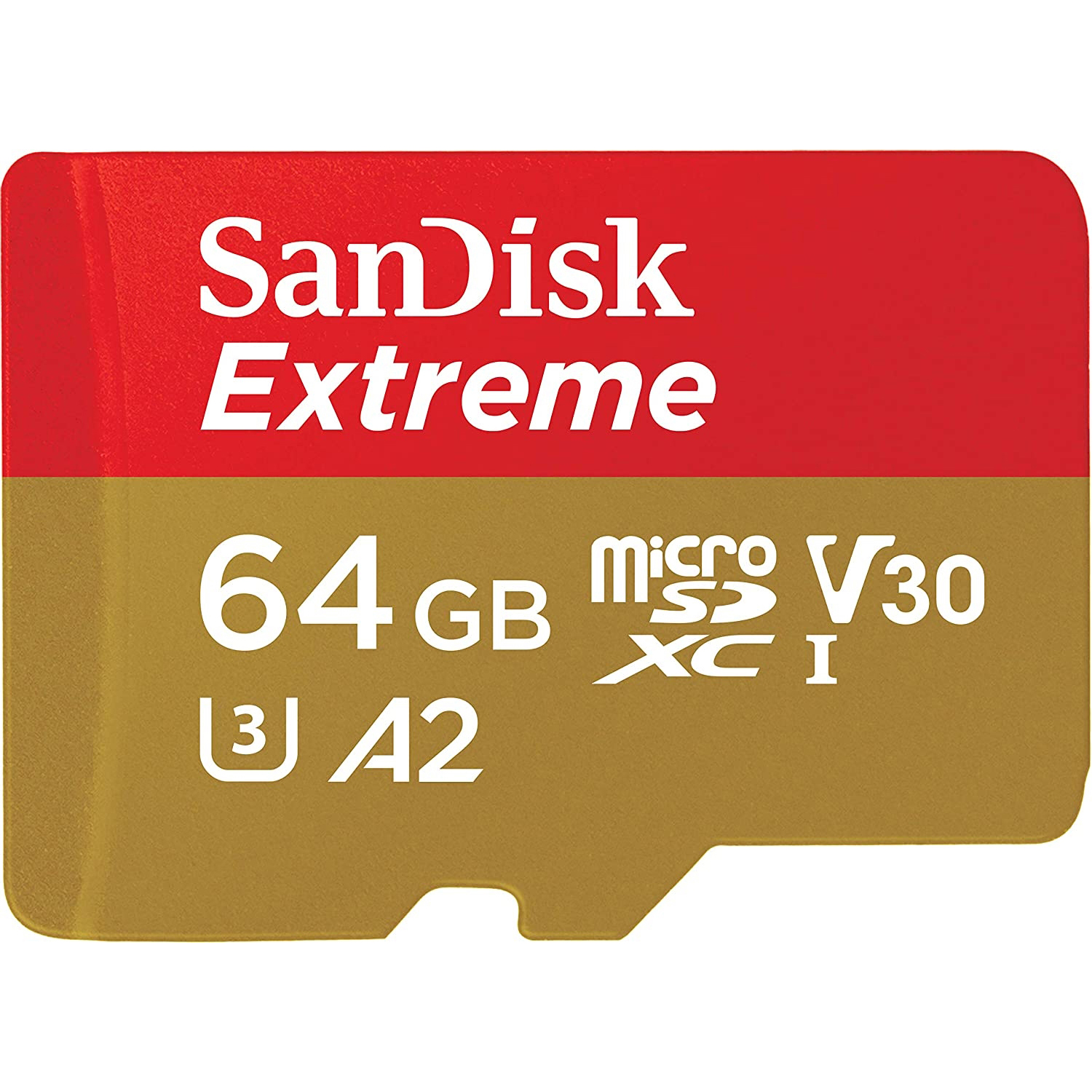 Original Sandisk Extreme Plus 64Gb Microsdxc U3 Uhd 4K A2 V30 Memory Card With Sd Card Adapter (SDSQXBU-064G-GN6MA)