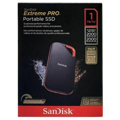 Original Sandisk Extreme Pro Portable 1Tb Usb-C External Solid State Drive (SDSSDE81-1T00-G25)