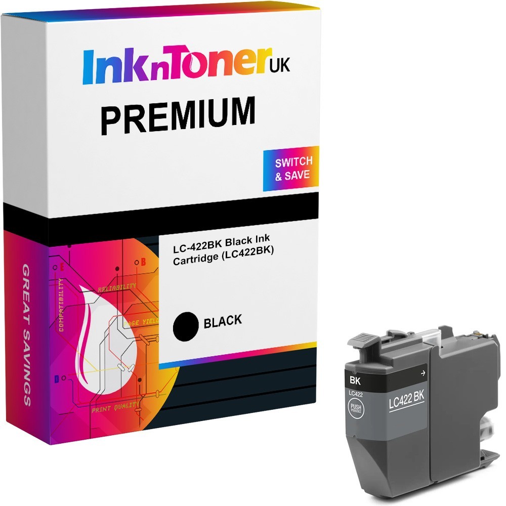 Premium Compatible Brother LC-422BK Black Ink Cartridge (LC422BK)