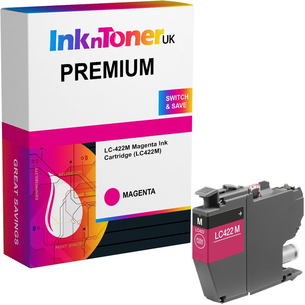 Premium Compatible Brother LC-422M Magenta Ink Cartridge (LC422M)