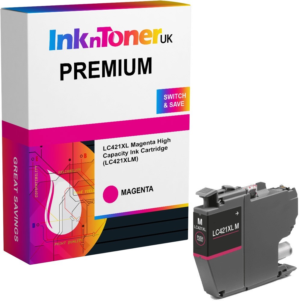 Premium Compatible Brother LC421XL Magenta High Capacity Ink Cartridge (LC421XLM)