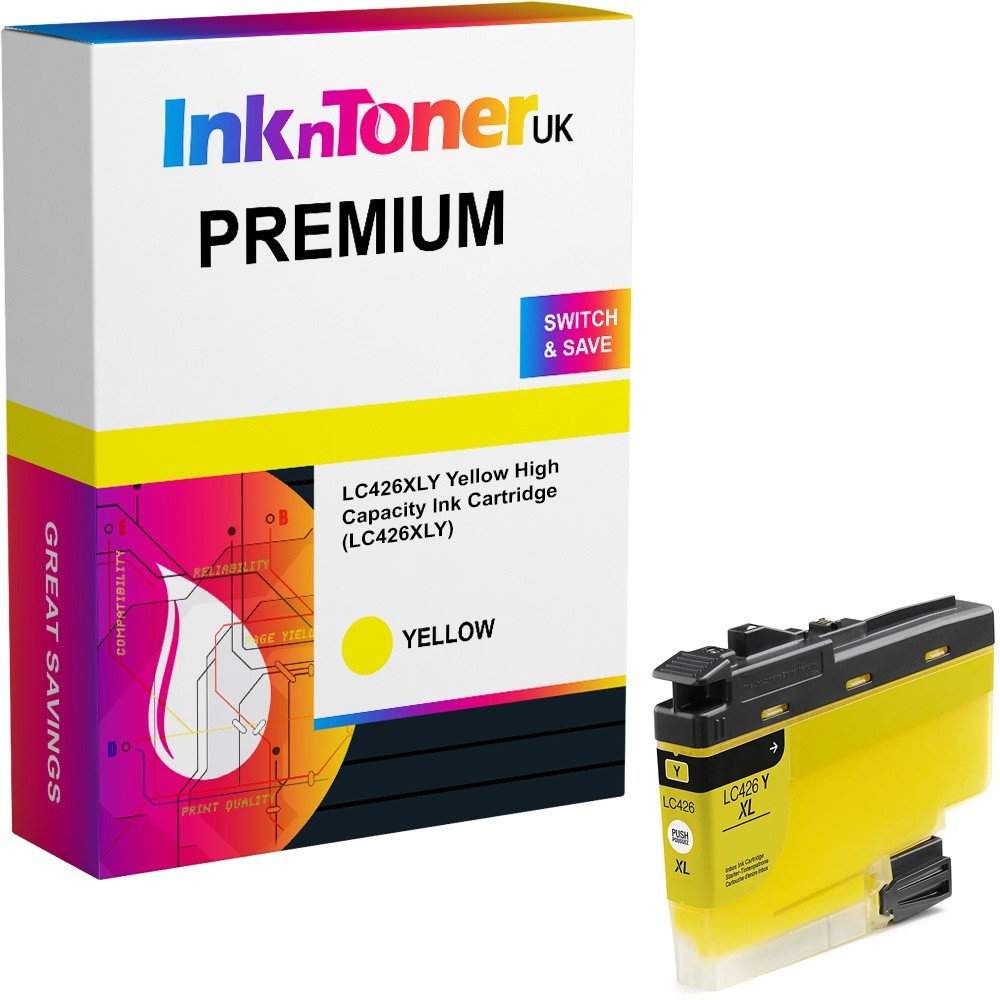 Premium Compatible Brother LC426XLY Yellow High Capacity Ink Cartridge (LC426XLY)