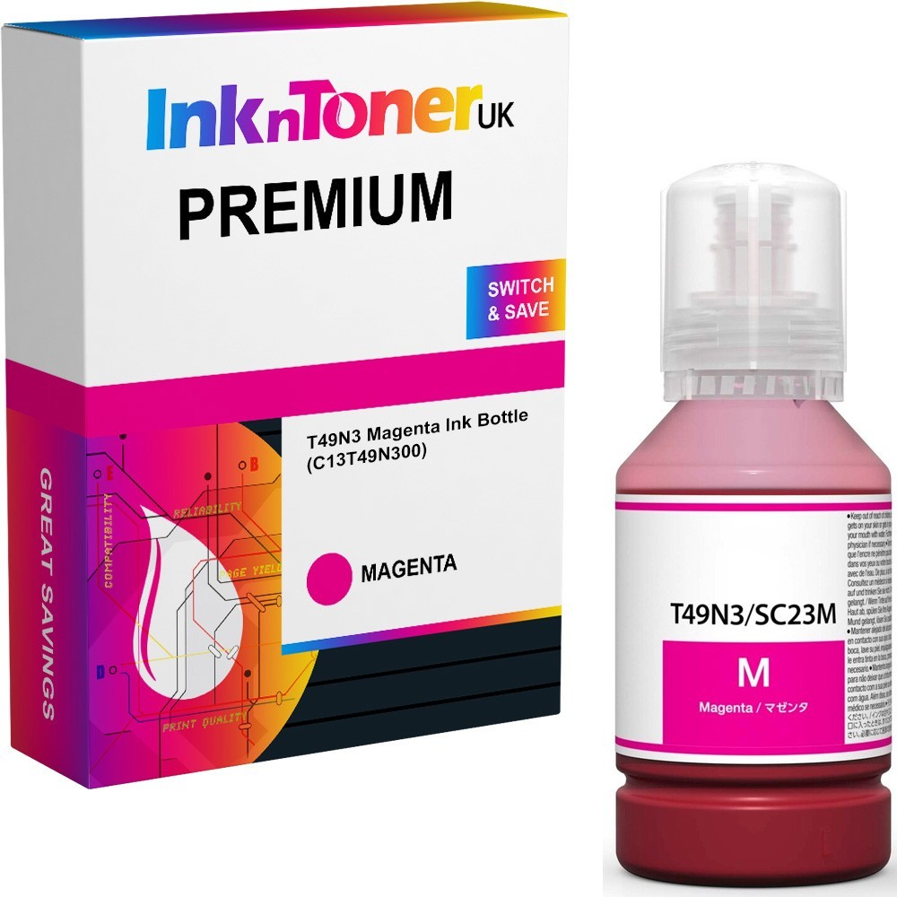 Premium Compatible Epson T49N3 Magenta Ink Bottle (C13T49N300)