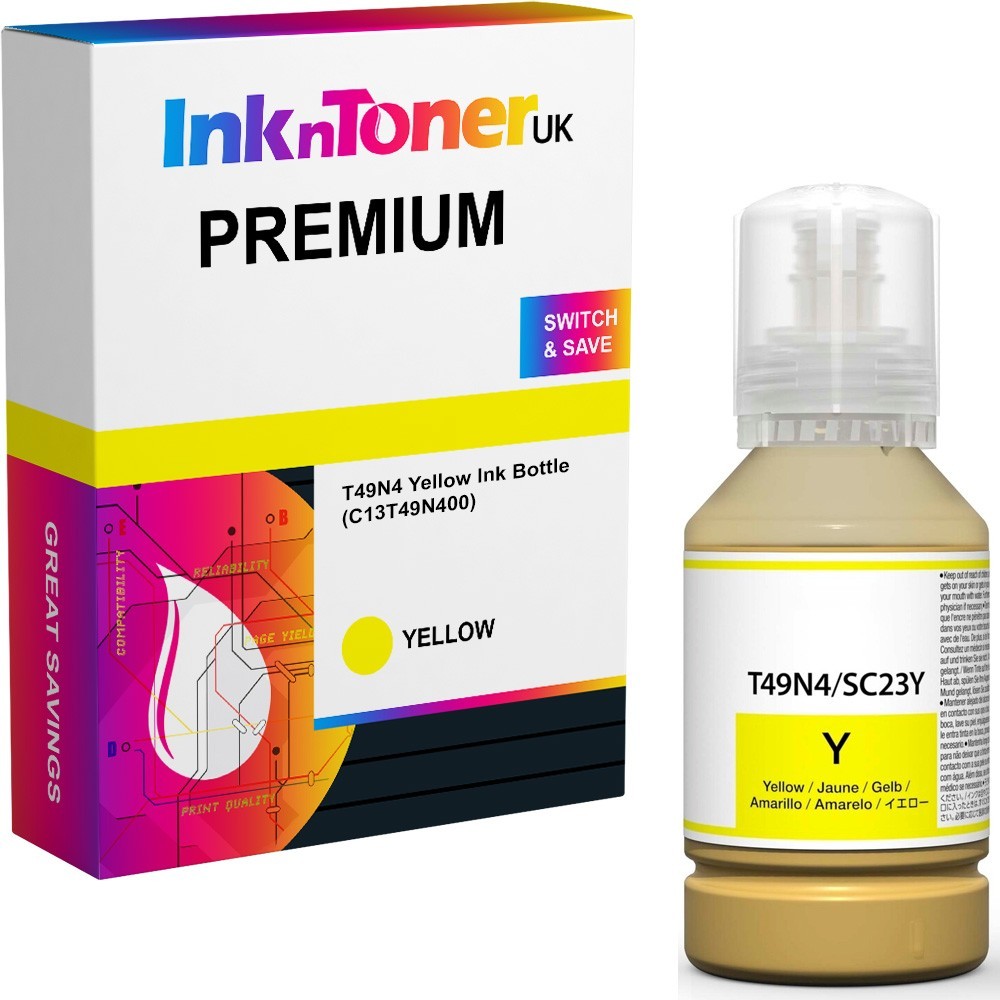 Premium Compatible Epson T49N4 Yellow Ink Bottle (C13T49N400)
