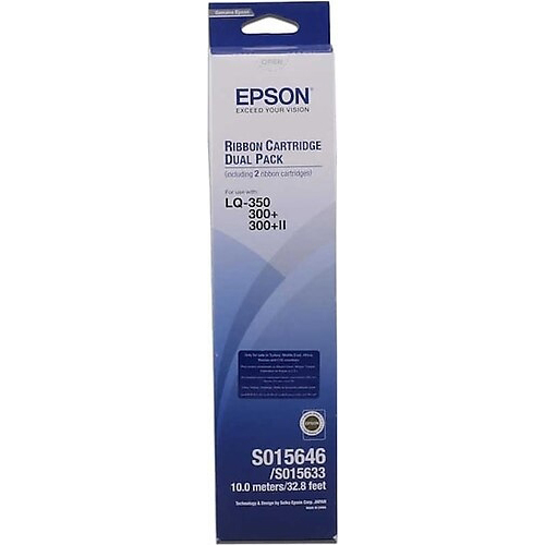 Original Epson Sidm Black Ribbon Cartridge For Lq-350 (C13S015646)
