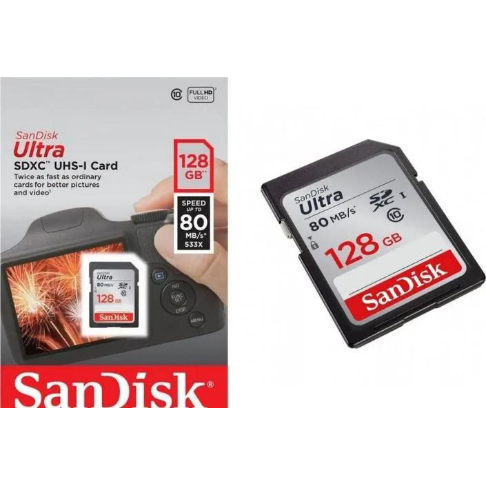 Original Sandisk Ultra 128Gb Microsdxc Uhs-I Class 10 Memory Card (SDSDUNB-128G-GN6IN)