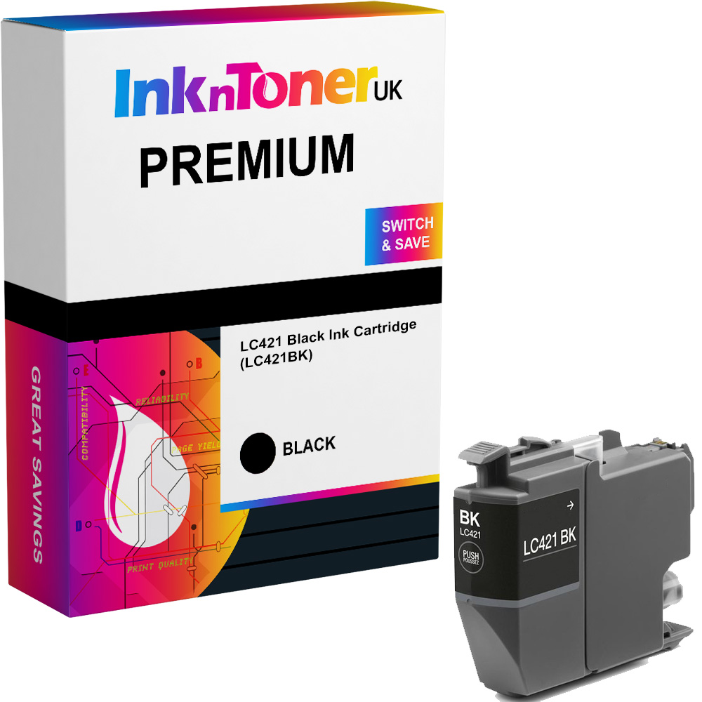 Premium Compatible Brother LC421 Black Ink Cartridge (LC421BK)