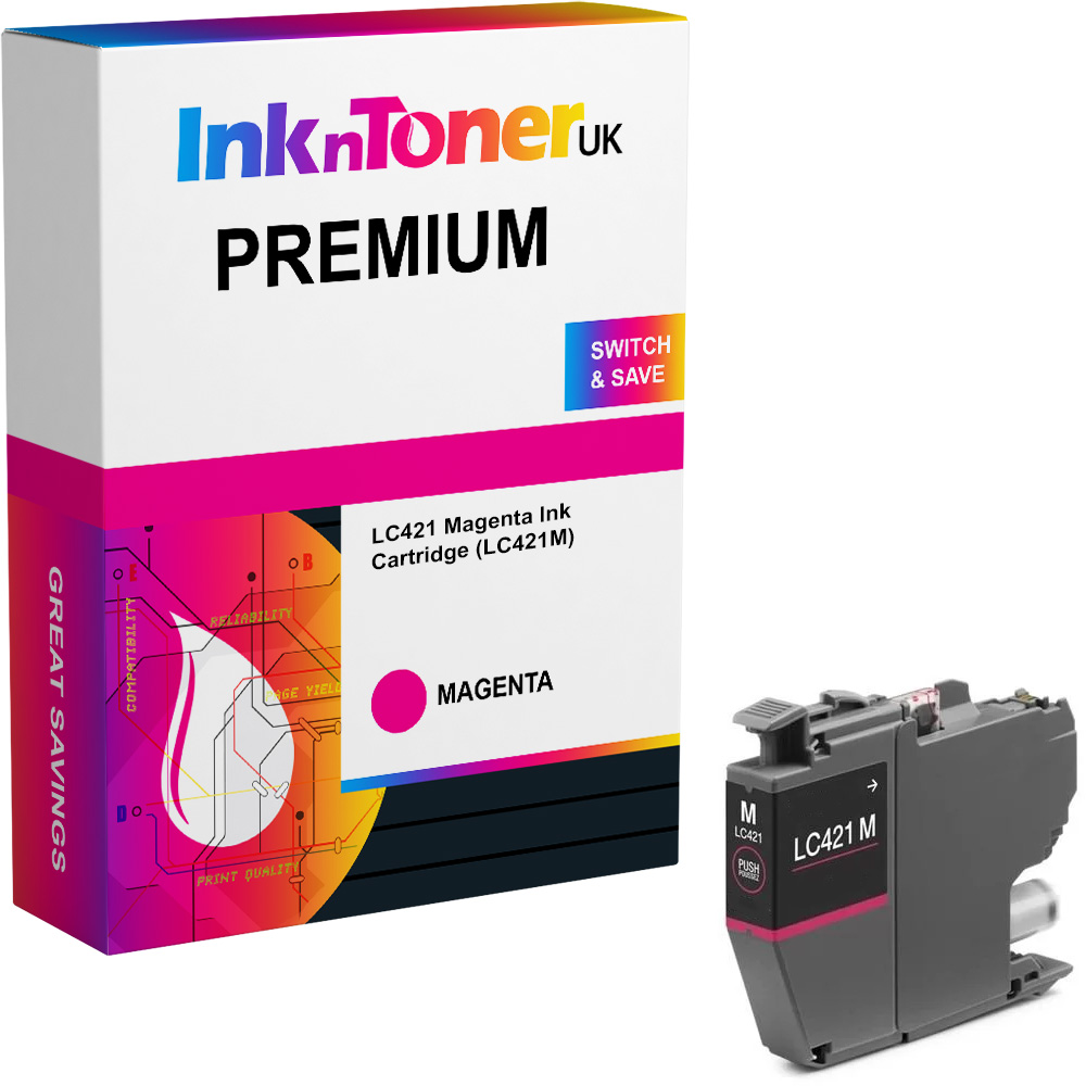 Premium Compatible Brother LC421 Magenta Ink Cartridge (LC421M)