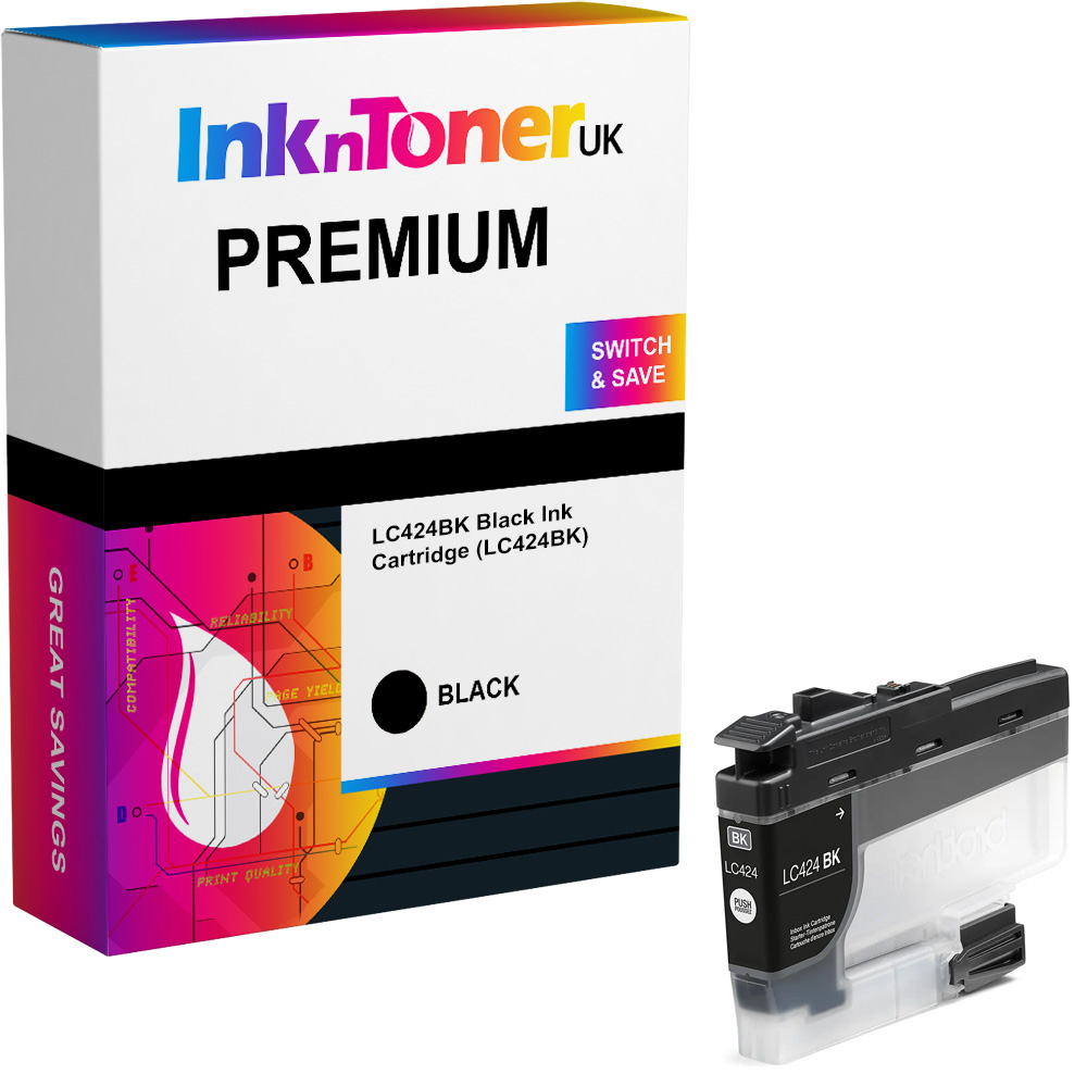 Premium Compatible Brother LC424BK Black Ink Cartridge (LC424BK)